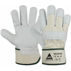 Hase Safety Gloves, Schutzhandschuhe, Arbeitshandschuhe Narbenleder, EN 388, EN 420, Grösse 10 (10)
