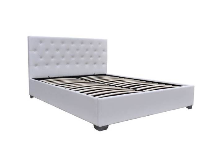 Lit double avec coffre  Tino  - 160 × 200 cm - Blanc