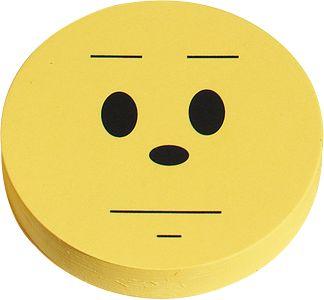 Moderationskarten, Wertungssymbol, neutral, ø 93 mm, 100 Stück, gelb