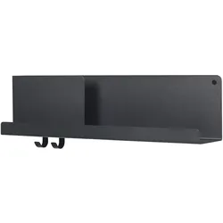 Muuto Folded Wandregal, 63 x 16 cm, schwarz