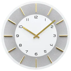 Wanduhr Gilbert Weiß/Goldfarben Ø ca. 48,5cm