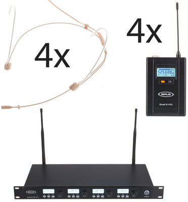 Sirus Quad R/4B 4 Headmike O 470 Set Beige