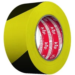 Kip, Klebeband, 3824 Gewebe-Warnband gelb/schwarz 48mmx33m (48 mm)