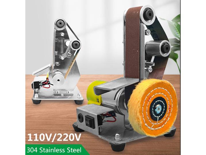 110 V/220 V bureau Vertical Mini bande Abrasive électrique papier de verre Machine de polissage bricolage meuleuse d'angle Machine d'affûtage