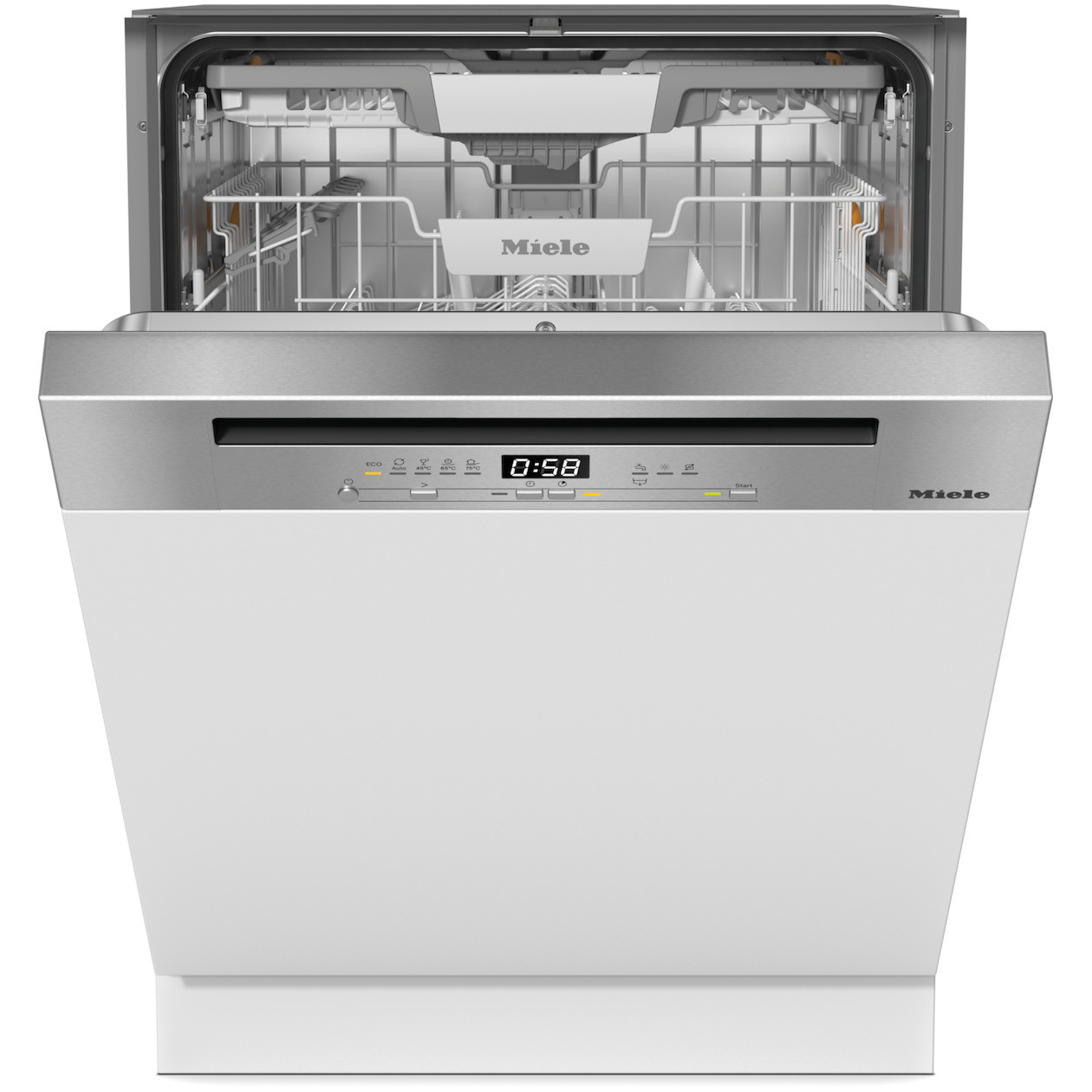 Miele G 5832 SCi MER ED230 CS Selection Geïntegreerde vaatwasser in zilver met roestvrij staal