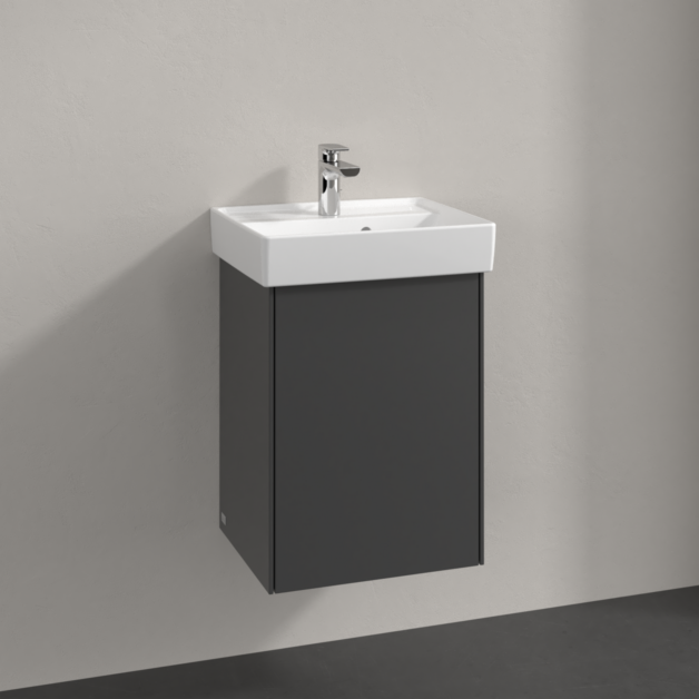 Villeroy und Boch Collaro Waschtischunterschrank C00500VR 41x54,6x34,4cm, Waschbecken mittig, Anschlag links, graphite