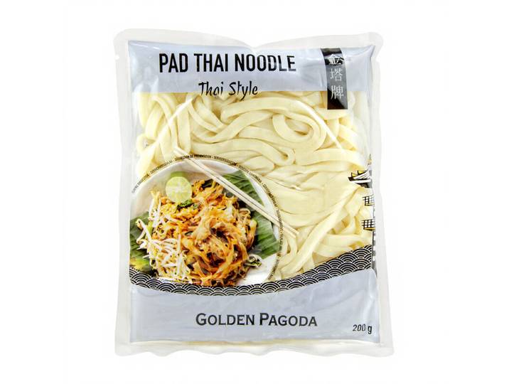 Golden Pagoda Nouilles fraîches pour pad thaï style thaïlandais, 200 g