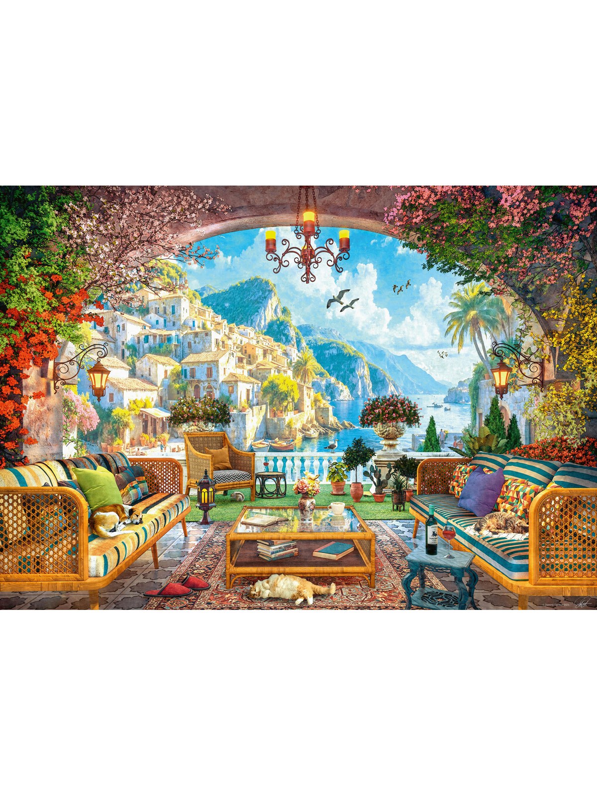 Ravensburger Mediterranean Terrace View (1000)