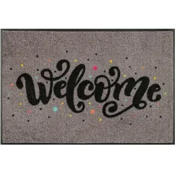 Wash + Dry, Fussmatte, Fussmatte 50 x 75 cm Motiv WELCOME CONFETTI (75 x 50 cm)