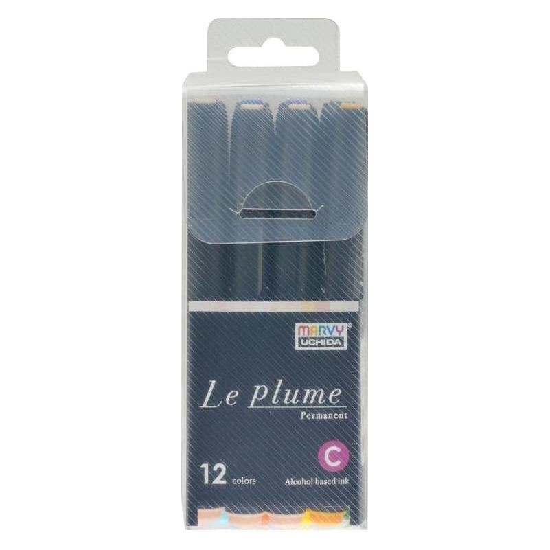 Marvy Permanentmarker mit Pinselspitze, 12 Stk (12x) (54680215)