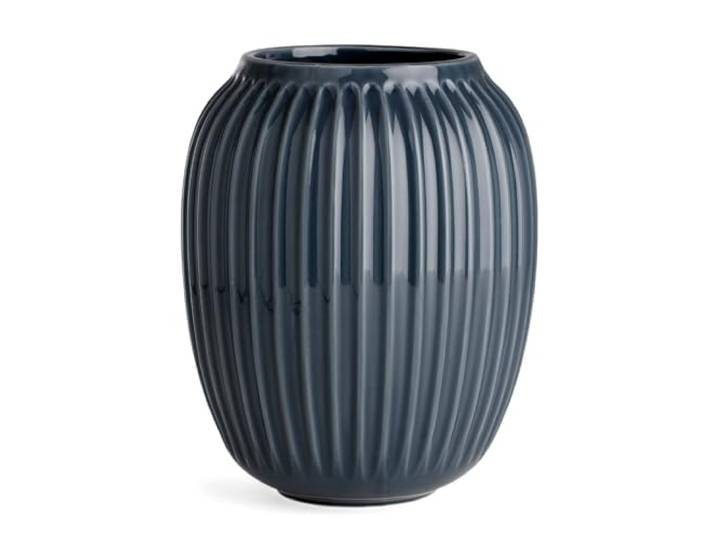 Kähler Vase H21 cm Hammershøi design danois pour fleurs fait main\, gris