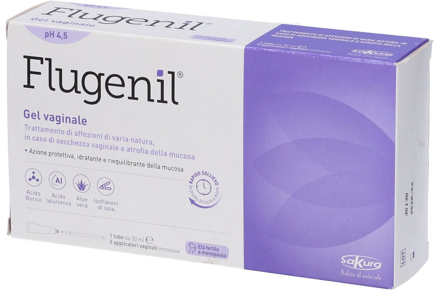 Sakura Flugenil Gel Vaginale, 30 ml