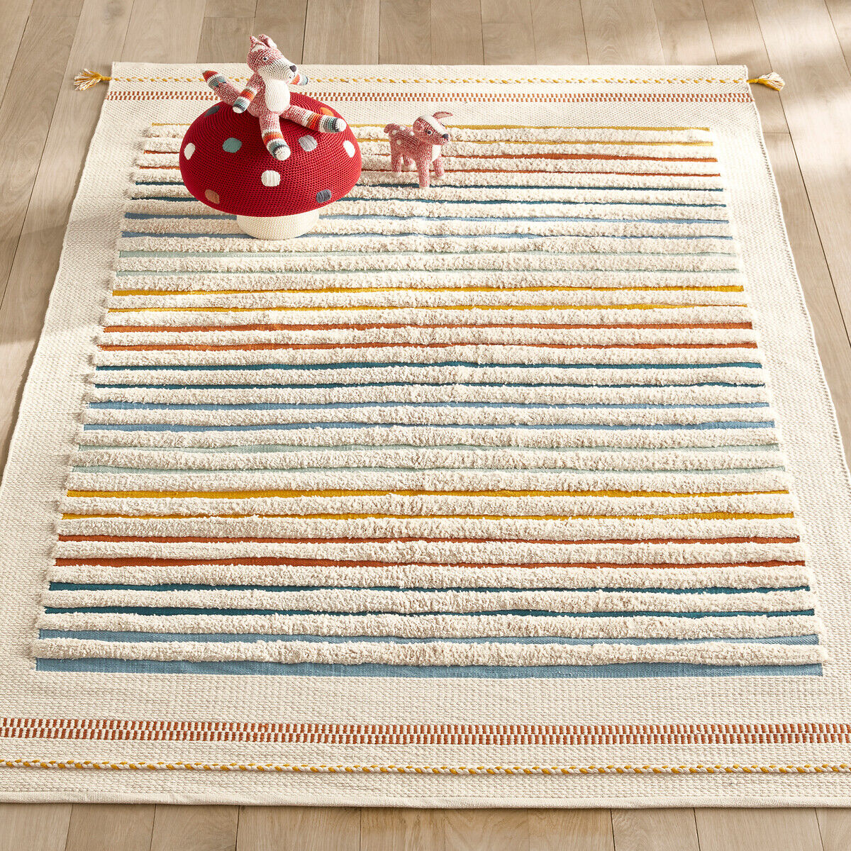 AM.PM Tapis enfant tissé main coton biologique, Tomulo