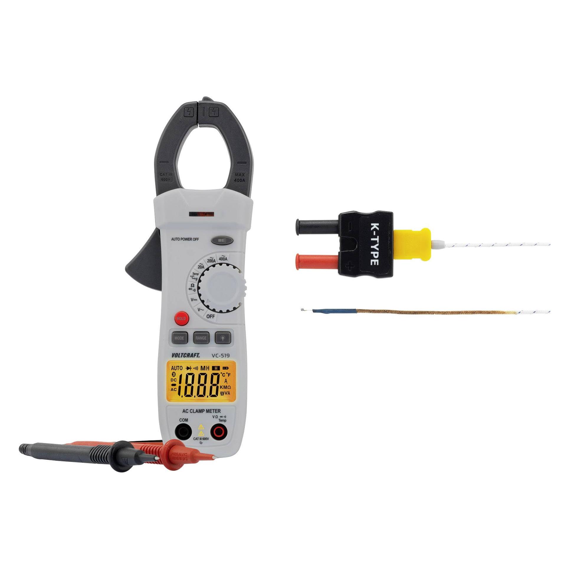 Voltcraft Zangen-Multimeter (CAT III 600V, Zangenstrommesser) (VC-519)