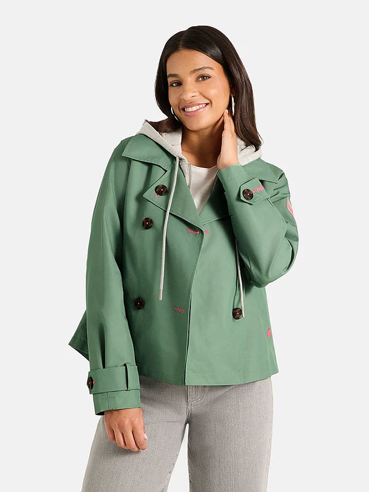 LIEBLINGSSTÜCK Übergangsjacke "Jean" in Grün/ Grau - 48