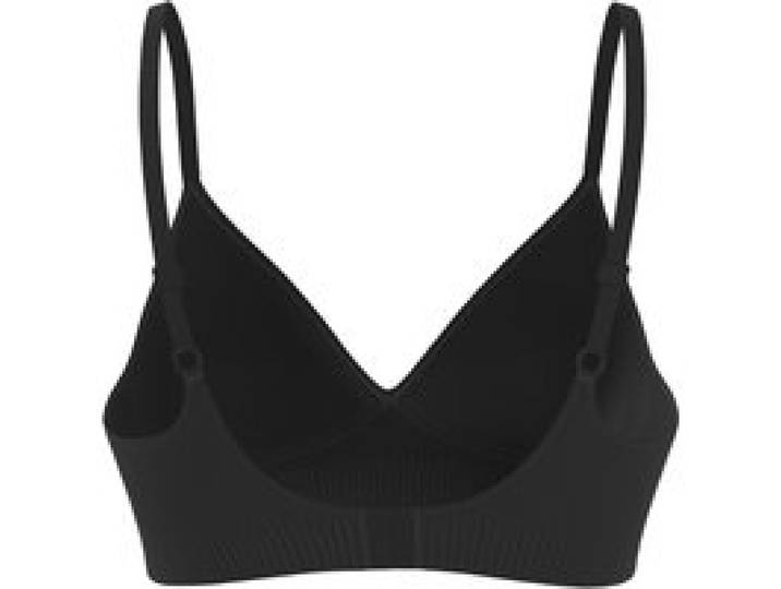 ESMARA® Soutien-gorge côtelé sans armatures femme (noir, 100B)