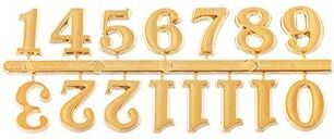 Universal Stock DIY Wall Clock Kit With Roman & Arabic Numerals Large Modern Wall Clock Stickers With Quartz Movement gold Arabic Numerals
