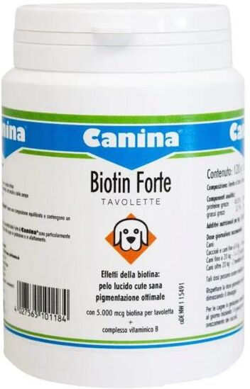 Biotin Canina Forte Integratore Pelo Cani 120 Tavolette