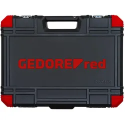 Gedore Red, Steckschlüssel + Stecknuss, red Steckschlüsselsatz, 172-teilig, Mit Umschaltknarre, Ratschen, Steckschlüssel und Bitsatz