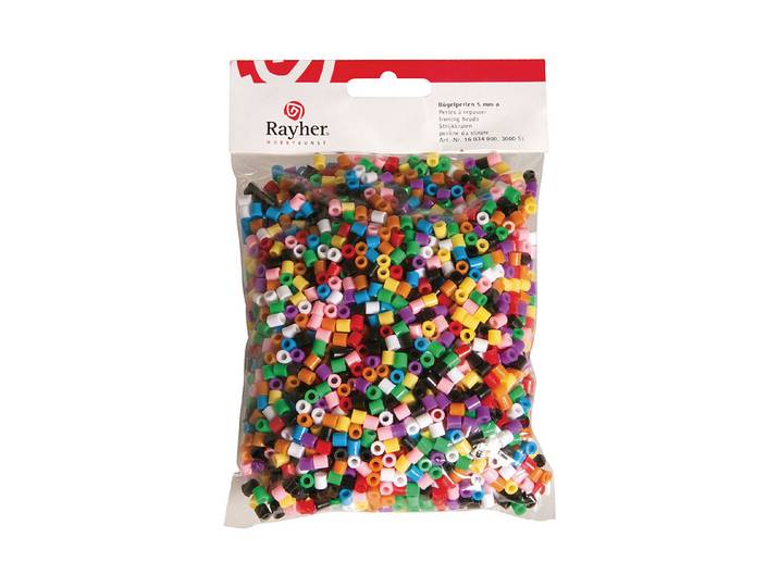 Rayher Bügelperlen Bunter Mix 5 mm 3000 Stück