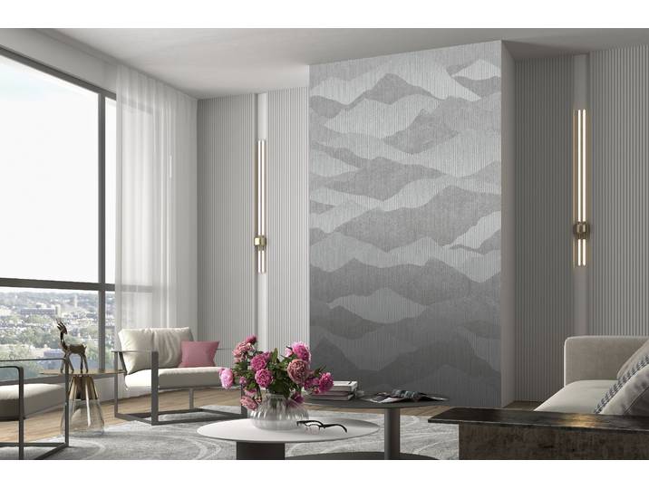 Fototapete FASHION FOR WALLS Morning Dew , grau, B:1,5m L:2,7m, Vlies, Tapeten, Fototapete, Phthalate frei