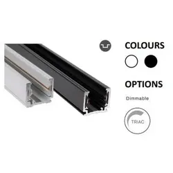 Powergear, Beleuchtung Zubehör, Mini 1PH 1 Schiene 230V Weiss 1 meter (PRO-S110-W-PT)