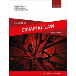 Complete Criminal Law, Schulbücher von Caroline Derry, Mischa Allen, Janet Loveless