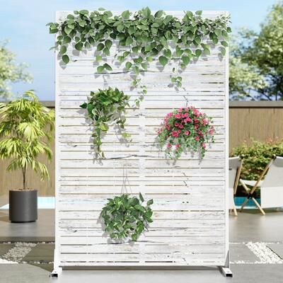 Dovelina Outdoor Metal Privacy Screen Fence Panel