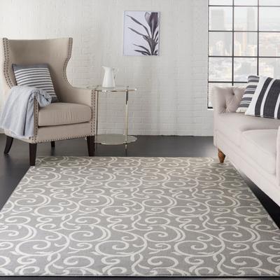 Nourison Grafix Farmhouse Country Scroll Transitional Area Rug