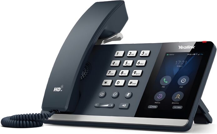 Yealink T64 LTE Téléphone de bureau 4G basé sur Android 12 avec carte Nano SIM intégrée pour un déploiement sans-fil facile.