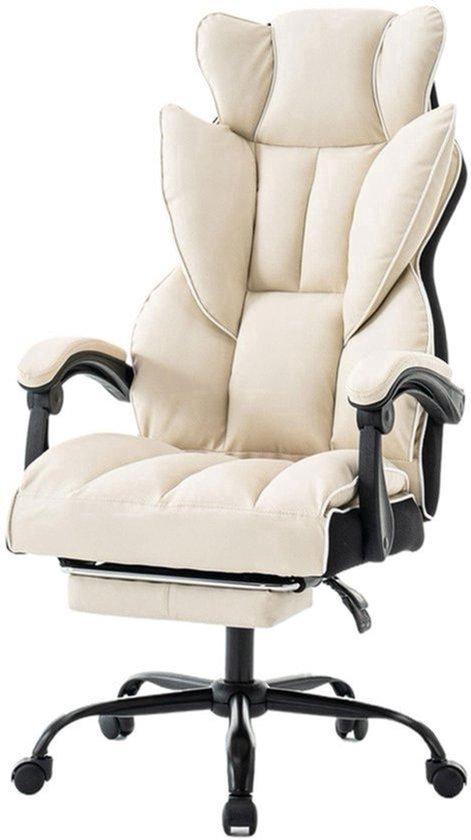 Gaming-Stuhl - Bürostuhl - Ergonomischer Gaming-Stuhl - Verstellbare Sitzfläche mit Fußstütze - PolyurethanKunstleder & Memory-Foam
