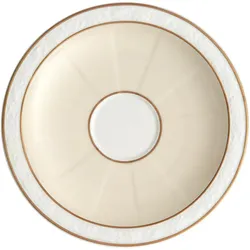 ESPRESSOUNTERTASSE Ivoire weiß-gold ø 13 cm