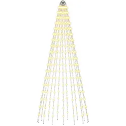 vidaXL Weihnachtsbaumbeleuchtung mit 15 LEDs 270 LEDs Warmes Weiß 42053543