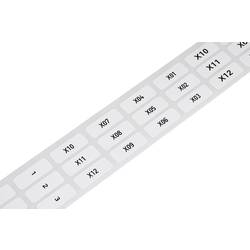 WAGO 210-808 Etikett für Thermotransferbedruckung 25 x 9.5 mm Farbe Beschriftungsfeld: Weiß Anzahl Etiketten: 1500