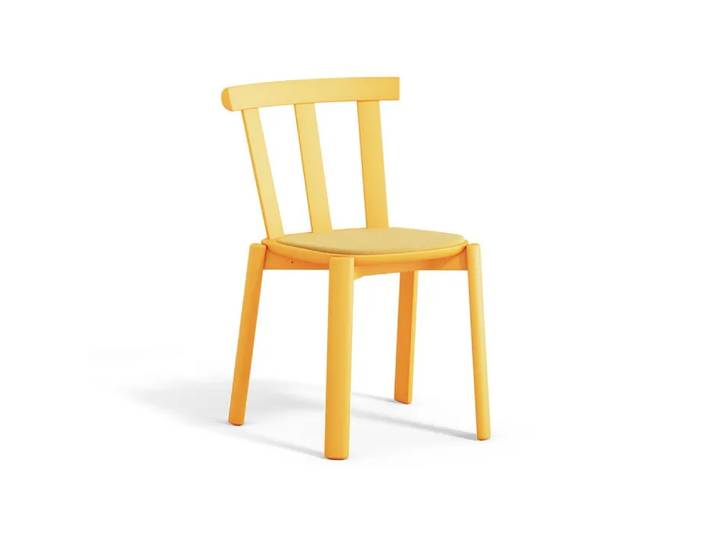 Stolab Chaise Alt assise rembourrée en bouleau Hallingdal 65-407 yellow-jaune vif 80