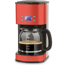 H.Koenig MG30 Kaffeefiltermaschine / 12-20 Tassen / 1,5 L / LCD Bildschrim / programmierbar / rot