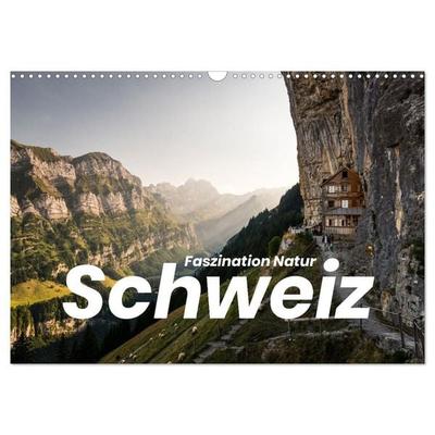 Schweiz - Faszination Natur (Wandkalender 2026 DIN A3 quer), CALVENDO Monatskalender
