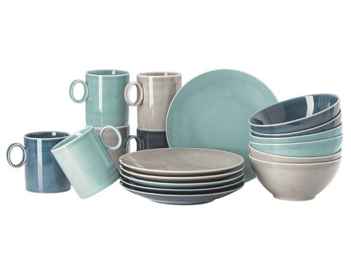 Rosenthal Geschirr-Set Loft Colour Colour Mix Set 18tlg, Porzellan, Sets