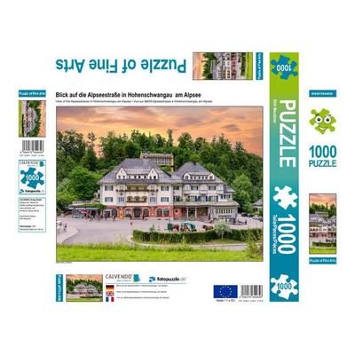 CALVENDO Puzzle Blick auf die Alpseestraße in Hohenschwangau am Alpsee | 1000 Teile Lege-Größe 64x48cm Foto-Puzzle für glückliche Stunden
