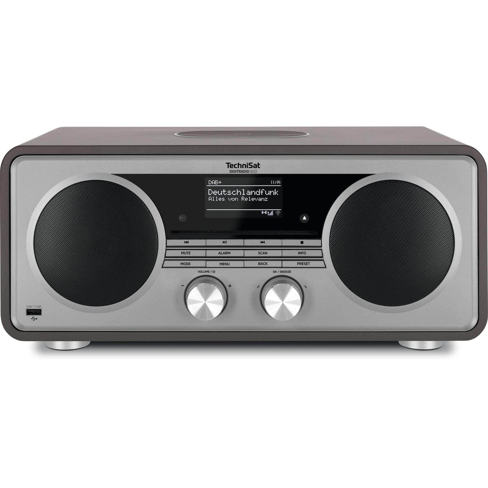 TechniSat DIGITRADIO 602 Kompaktanlage mit DAB, UKW, Internet, 70 W anthrazit/silber