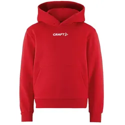 CRAFT Community 2.0 Logo Hoodie Kinder 430000 - bright red 122/128
