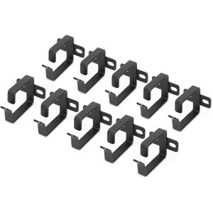 Digitus Kabelführungsbügel DN-19 ORG-1-SW, schwarz, 1 HE, für Netzwerkschränke, pulverbeschichtet, 45 x 60 mm, 10 Stück