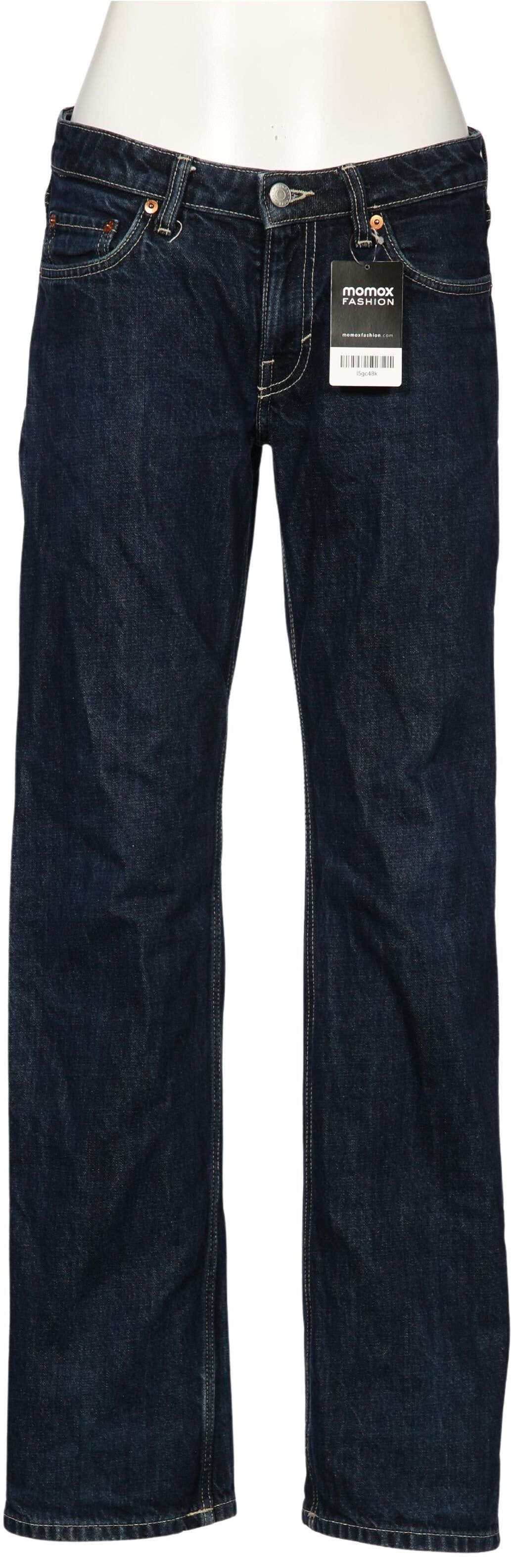 Weekday Damen Jeans, Marineblau, Gr. W27, Baumwolle - Second Hand