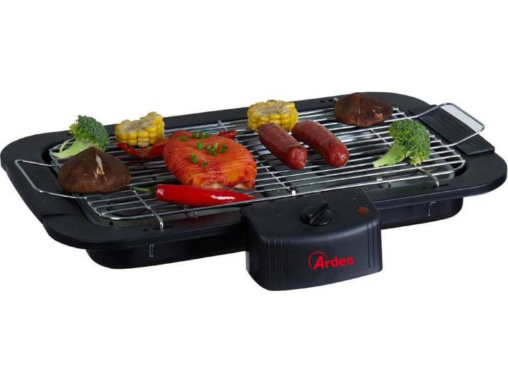 Ardes AR1B01 barbecue et grill 2200 W Electrique Dessus de table Noir\, Chrome