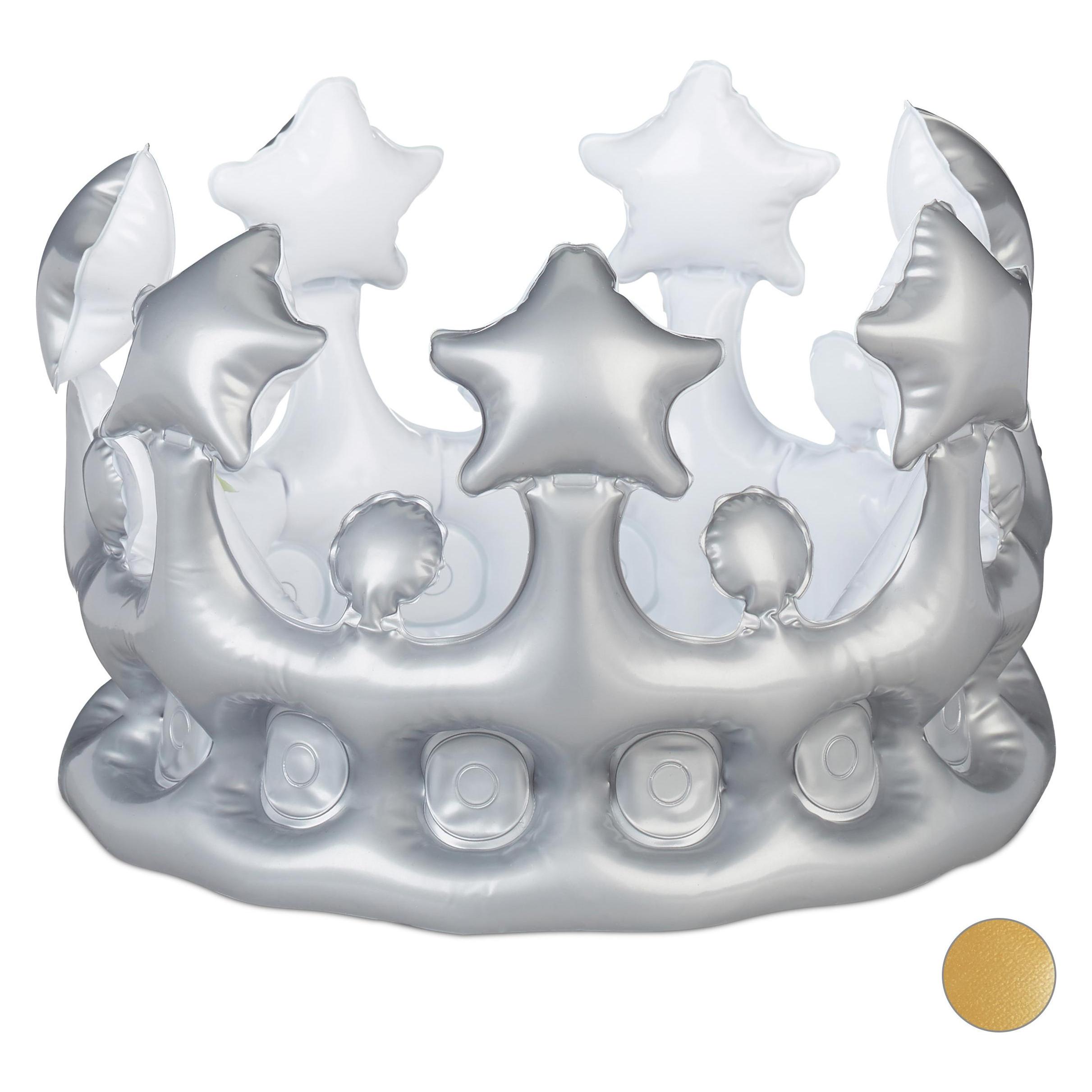 Relaxdays Aufblasbare Krone (4052025944032)