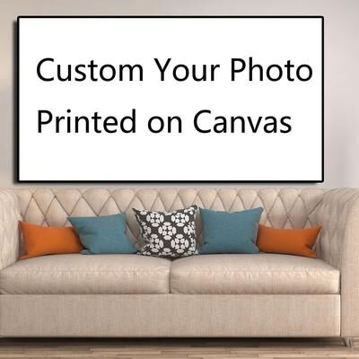 Uplift Picks Custom Canvas Print Personalized Photo Wall Art Home Decor 60x60 Cm no Frame
