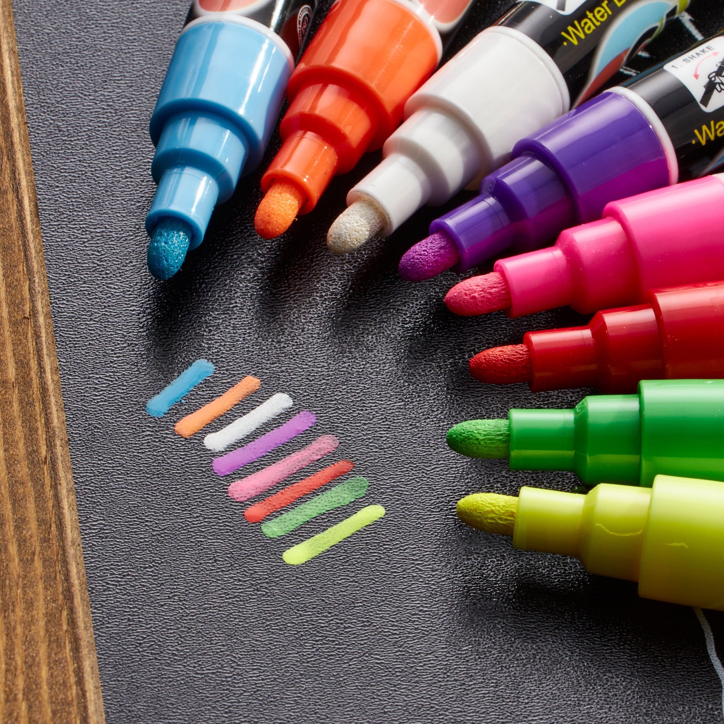 SPRINTIS Kit de 8 stylos à craie, effaçables, plastique, multicolore