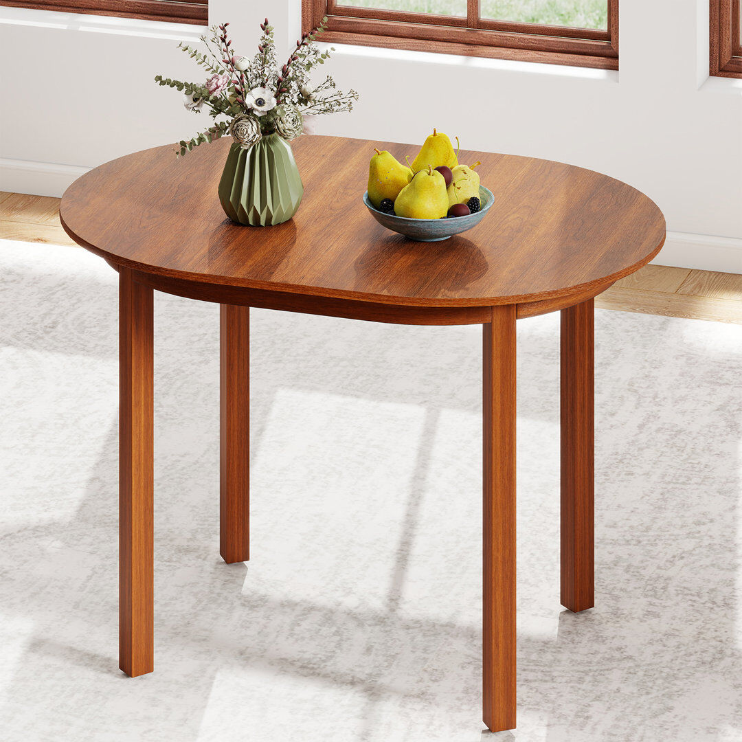 Norden Home Oval Solid Wood Dining Table Brown