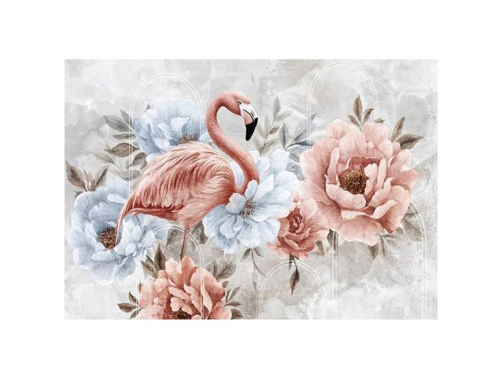 FOTOTAPETE Blumen Flamingos Rosa 254x184 cm
