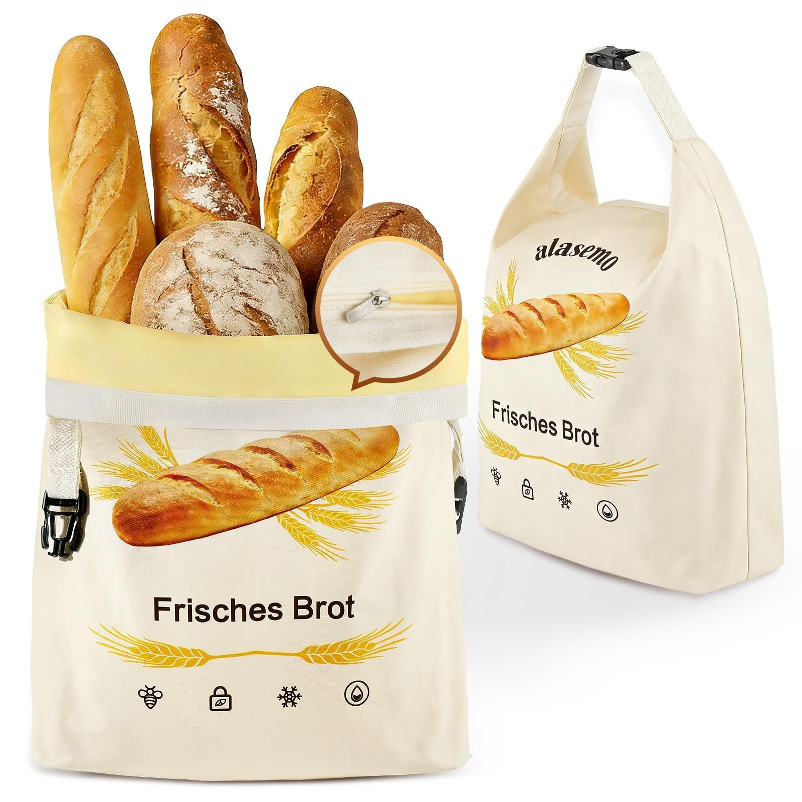 Set van 2 herbruikbare bijenwas broodzakken